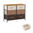 Ellerbe 31.5" Wide Modern Black Fabric 6-Drawer Chest-609878623
