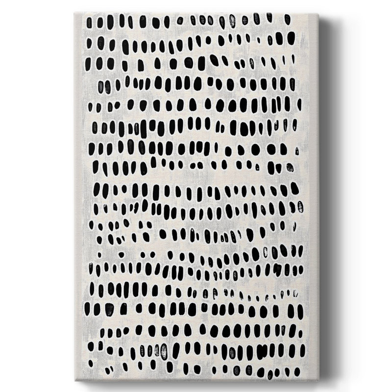Toile tendue abstraite avec châssis Cxxvi - prêt à être accroché, H 18 po x l 12 po