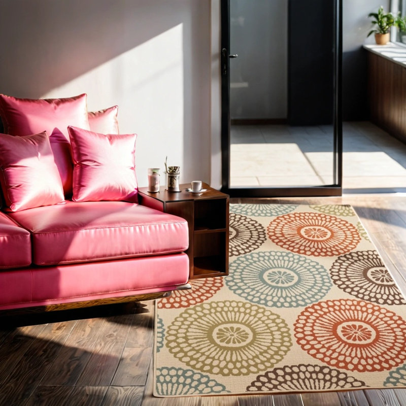 Tapis rectangulaire l 7 pi 6 po x L 5 pi 3 po Moriana