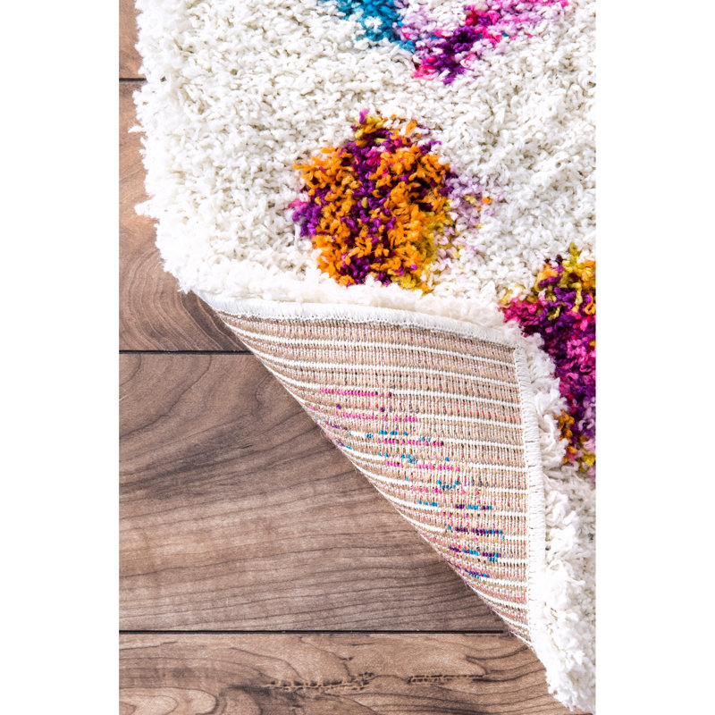 Abramson Moroccan Polypropylene Rug, Round 5'3"
