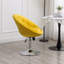 Fauteuil d'appoint basique en velours rembourré capitonné