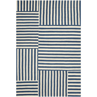 Ralph Lauren Canyon Stripe Patch Wool Striped Rug