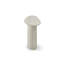 Console ovale en marbre 71 po beige