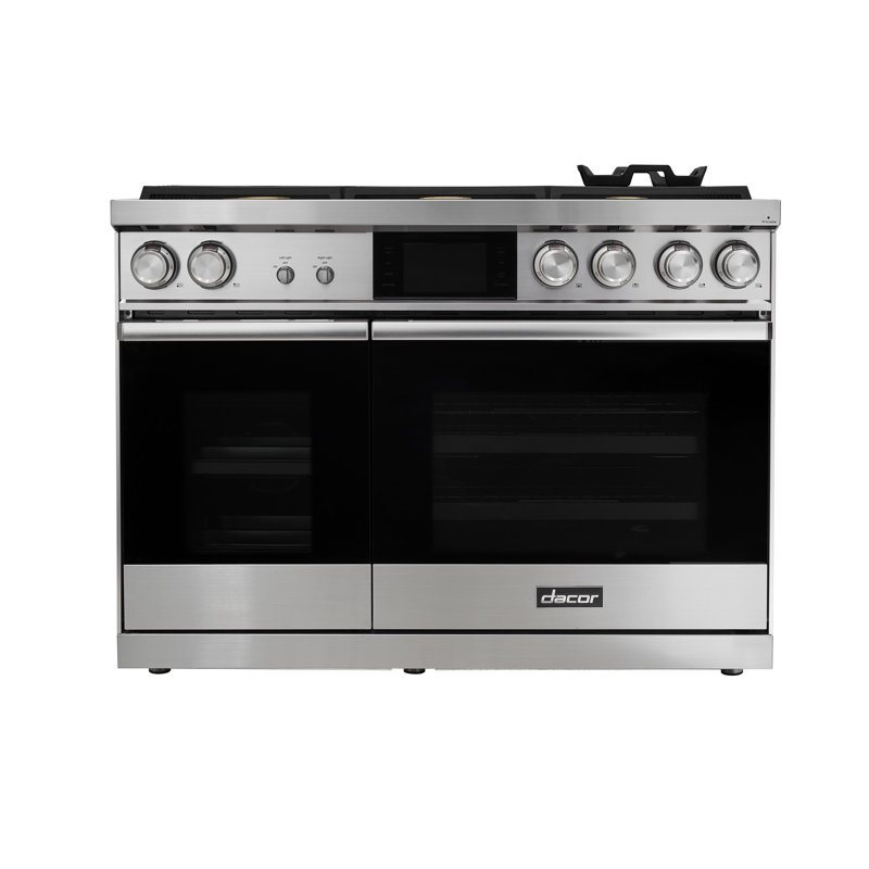 48" Pro-Range 6 Burners, Contemporary, NG/LP, Silver Stainless