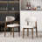 White Solid back side Chair(Set of 2)