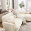 Canapé modulaire modulaire en chenille avec dossier réglable et repose-pieds mobile