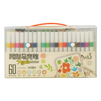 painting brush Paint Pens For Painting, Stone, Ceramic, Glass, Wood, Canvas.  Acrylic Paint Markers Extra-fine Tip 64ml