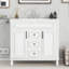 Meuble-lavabo moderne avec caractéristiques avancées pour un rangement élégant-450391316