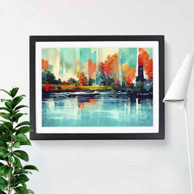 Abstract River - Framed Print