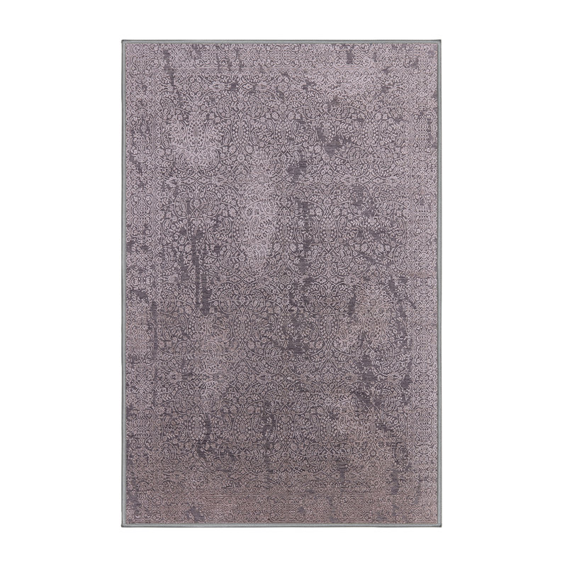 Tapis 100% Mid-Century moderne lavable à la machine 2284, Rectangle 5 pi x 8 pi