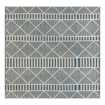 Blue Dalyan Indoor/Outdoor Trellis Rug