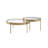 Aamenah Glass Top Nesting Coffee Table