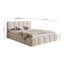 Romus Light Beige Boucle with Storage - Upholstered Bed-379716228
