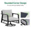 FR Deux chaises pivotantes + une table d'appoint, chaise