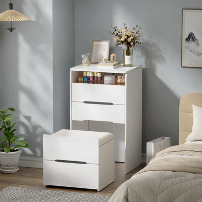 Ensemble de coiffeuse avec miroir Glowdrop