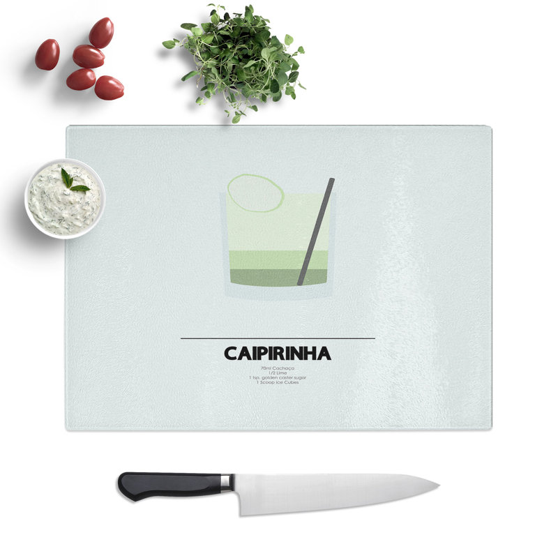 Caipirihna Cocktail Chopping Board, 0.4cm H x 20cm W x 28.5cm L