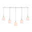 Luminaire suspendu linéaire pour îlot de cuisine 5 lumières Thiede-1746191566-1746959264