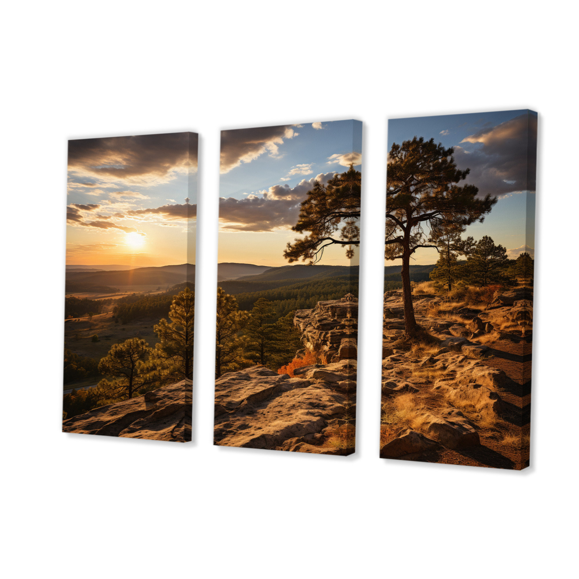 Millwood Pines Alabama Country Landscape II On Canvas 3 Pieces Print ...