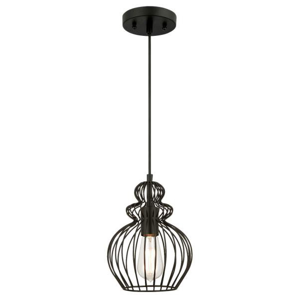 Yousef 1 - Light Geometric Pendant, Matte Black