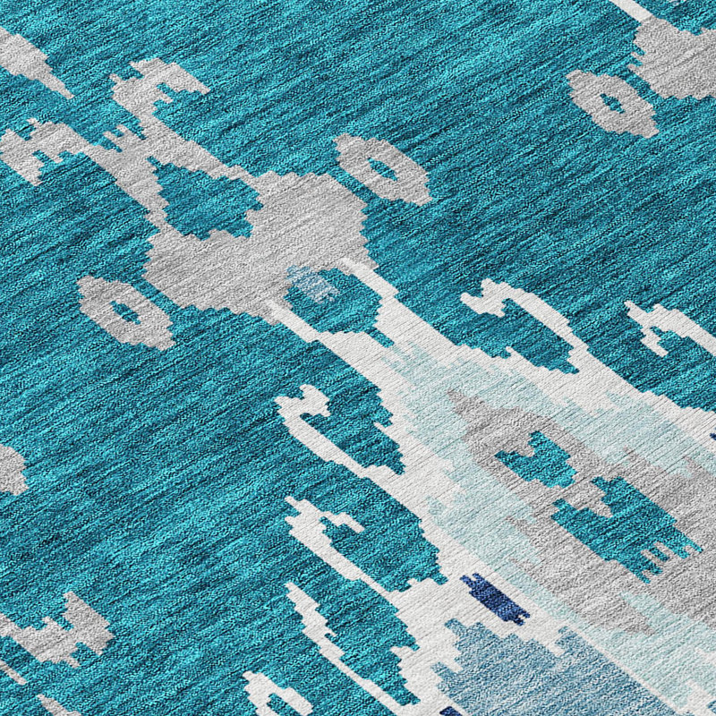 Tapis d'entrée / extérieur antidérapant Caziyah, Rectangle 5 pi x 7 pi 6 po
