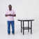 Ebeling Round Faux Marble Top Dining Table