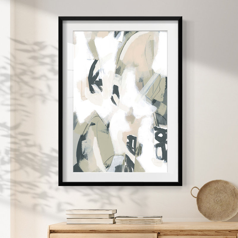 Sumi Storm I - impression encadrée, H 28,5 po x l 20,5 po, Noir