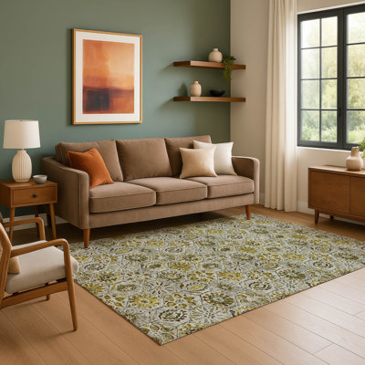 Tapis floral lavable à la machine de qualité supérieure Mayfield AMF1938