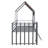 Metal  Loft Bed With Roof-409568232