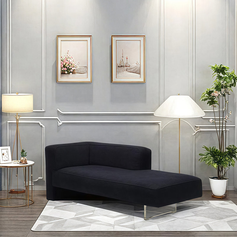 Chaise longue moderne, simple, confortable et décontractée, Orienté à gauche (vu de face)