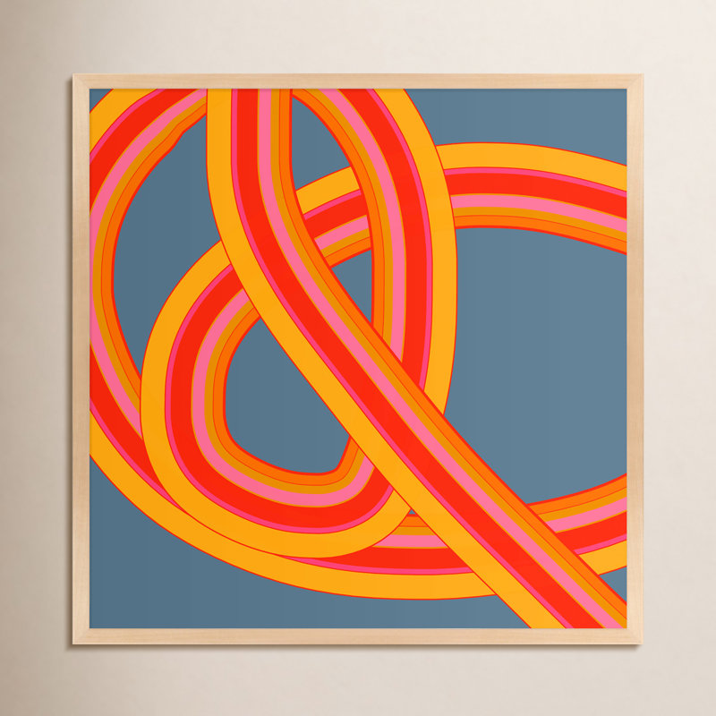 «Twist Series I Hawaiian Twist» par Jacques Pilon - impression encadrée, Brun, H 30 po x l 30 po x P 1,25 po