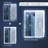 Pax 38 in. W x 38 in. H Large Square Frameless Anti-Fog Front and Backlit LED Wall Bathroom Vanity Mirror with Dimmable Smart Touch-1161408067-1161408064