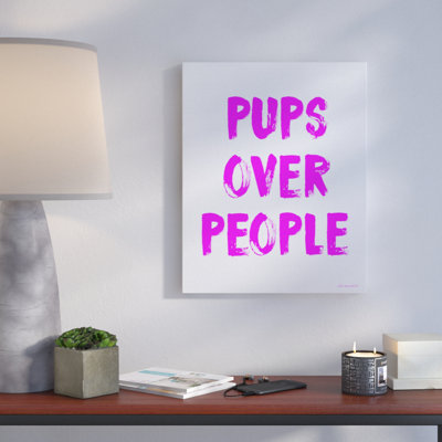 Art mural sur toile Pups Over People par House of Lulu