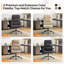 Chaise de bureau pivotante à dossier haut réglable 27,2 pouces-654243380