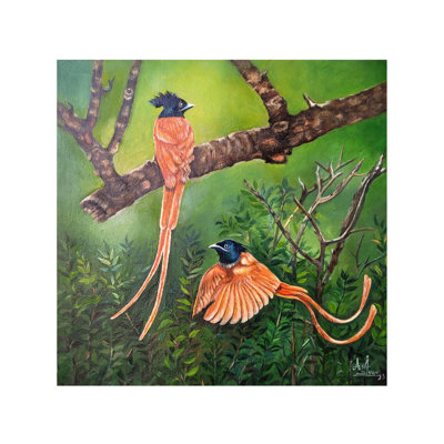 Paradise Flycatcher | Oil On Canvas | By Alka Sengar