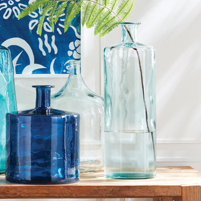 Vase de plancher en verre transparent 29,5 po Blagnac
