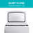BLACK+DECKER Small Portable Washer, Portable Washer 1.7 Cu. Ft. with 6 Cycles, Transparent Lid