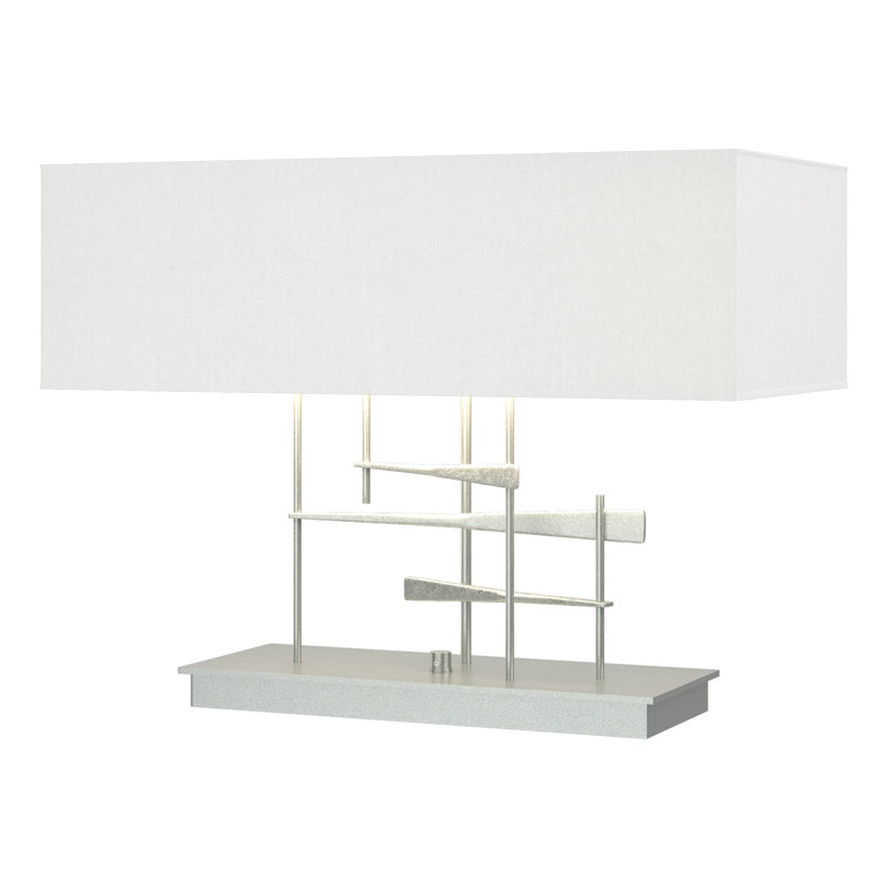 Cavaletti 15.3" Table Lamp, Natural Anna, Vintage Platinum