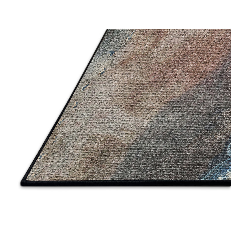 Tapis de point de vue 78 bleu area, Rectangle 2 pi x 4 pi