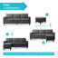 4 Seater Corduroy Sofa-1927362169