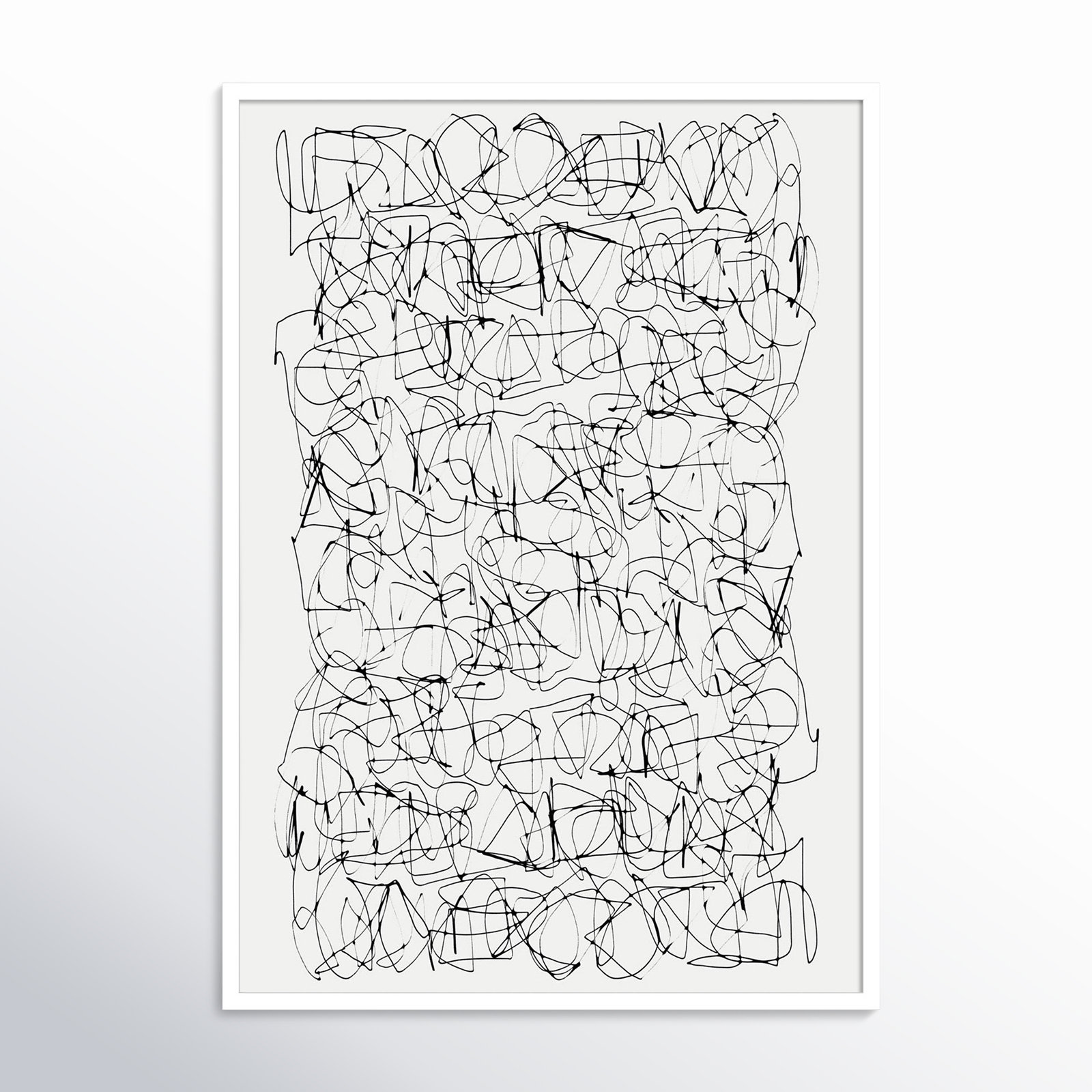Circuitry by Dan Hobday, 41" H X 29" W, White