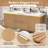 59.3" Wall-Mounted Floating Double Bathroom Vanity with SMC Resin Top-124963681
