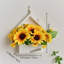 Couronne de linteau artificielle à fleurs séchées