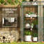 Outsunny Lean-to Mini Greenhouse Plastic Cover 143 x 46 x 151cm Clear