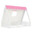 Lit simple au sol avec tente et lit en bois massif-1372897583-1372897556