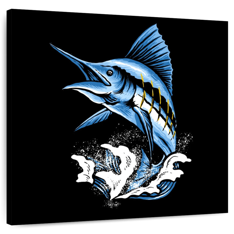 Brampt Jumping Marlin Fish, 10'' H x 10'' W