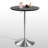 Bistro Pub Table Round Adjustable Height Bar Cocktail Table Swivel Dining Table with Chrome Base-107125754