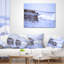 Coussin Crisp Blue Waves Splashing Beach - Sea & Shore-29341867-29341871