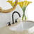2-handle Bathroom Faucet with Drain Assembly