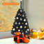 Arbre de Noël en cachemire noir H 36 po