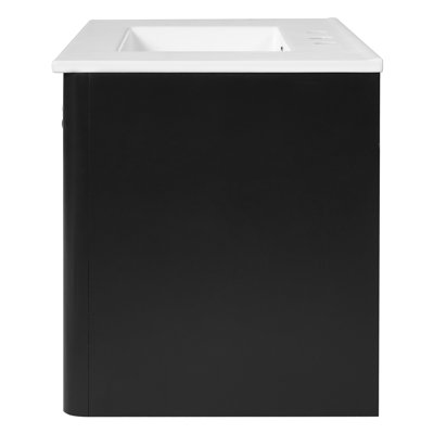 Meuble-lavabo flottant avec lavabo en céramique